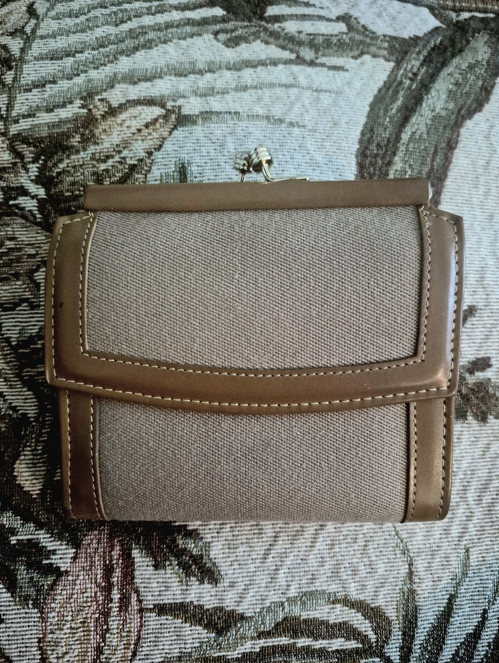 Dooney & Bourke Vintage Canvas & Leather Wallet